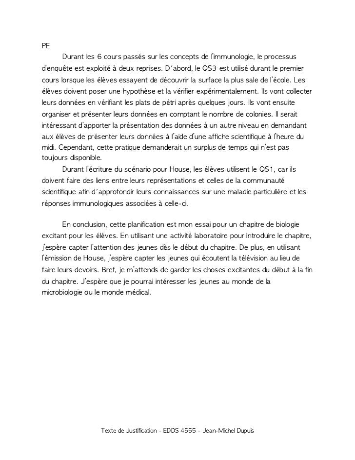 Texte de justification edds 4555
