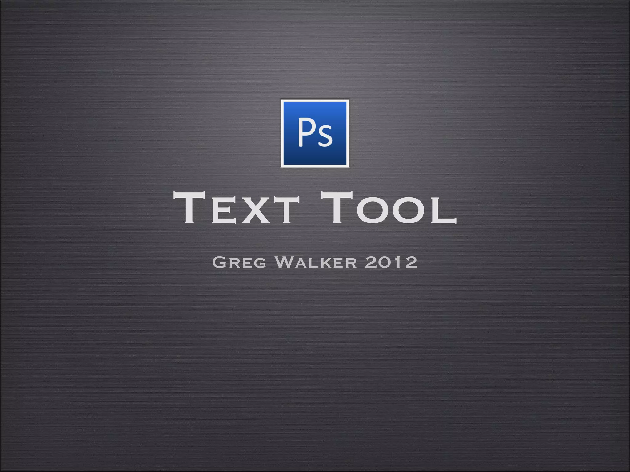 Photoshop Text effects | PPT