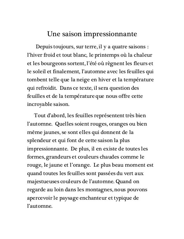 Textes descriptifs élèves 1