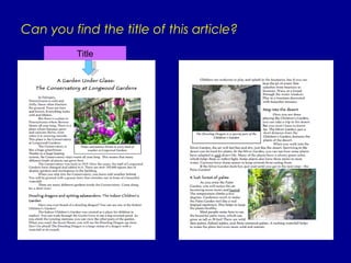 Can you find the title of this article? Title 