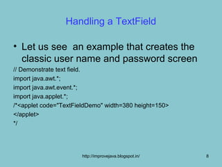 Text field and textarea | PPT