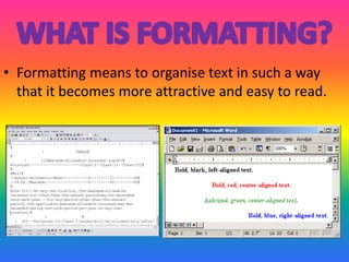 Text formatting in ms word ppt | PPTX
