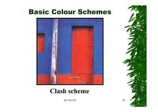 Basic Colour Schemes




     Clash scheme
         Dr. Tan CK    30
 