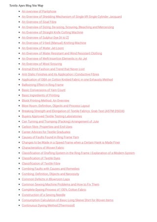 Textile Apex Blog Site Map | PDF | Needlework | Arts and Crafts