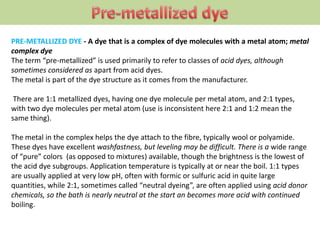 Prepared for dyeing - A fabric or garment that is specially made to be dyed; sometimes
“preferred for dyeing”;
usually abb...