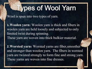 wool: introdction,origin and histrory, process, types, classification ...