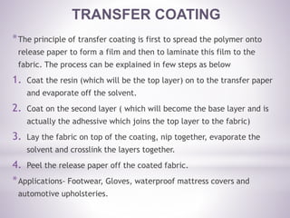 Textile coating | PPTX