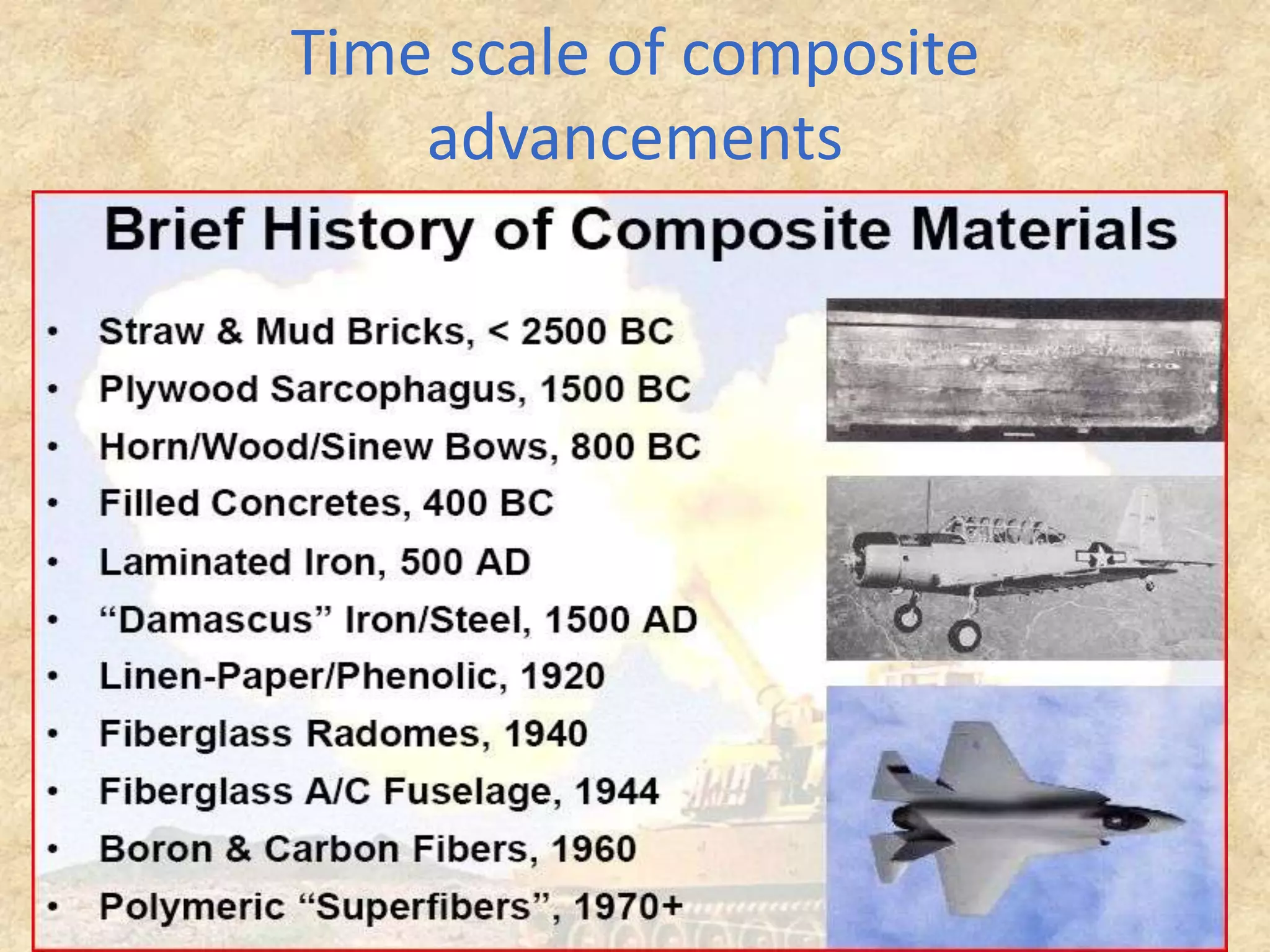 Time scale of composite advancements