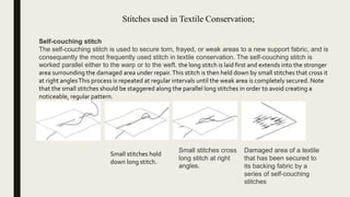 Textile conservation needle technique | PPTX