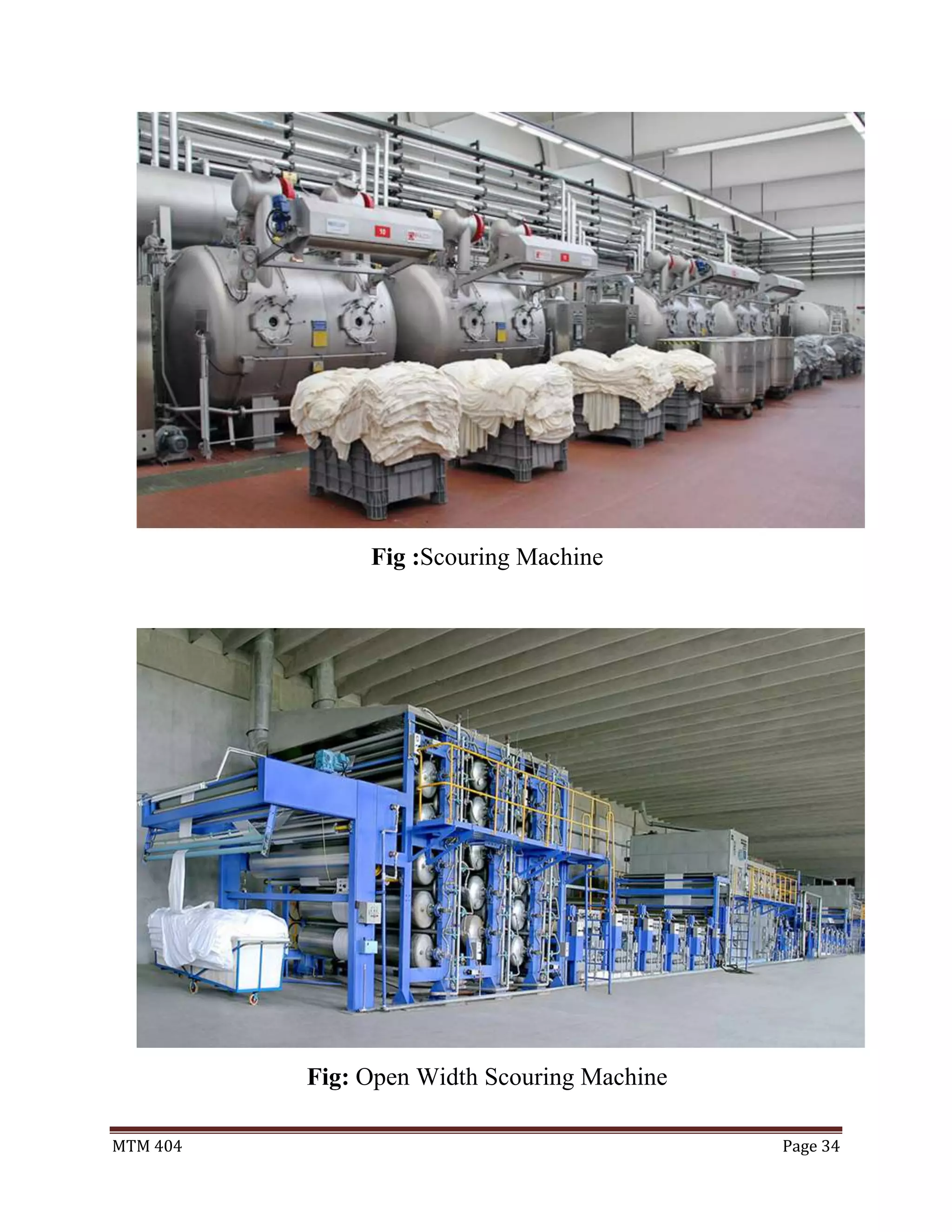 MTM 404 Page 34
Fig :Scouring Machine
Fig: Open Width Scouring Machine
 