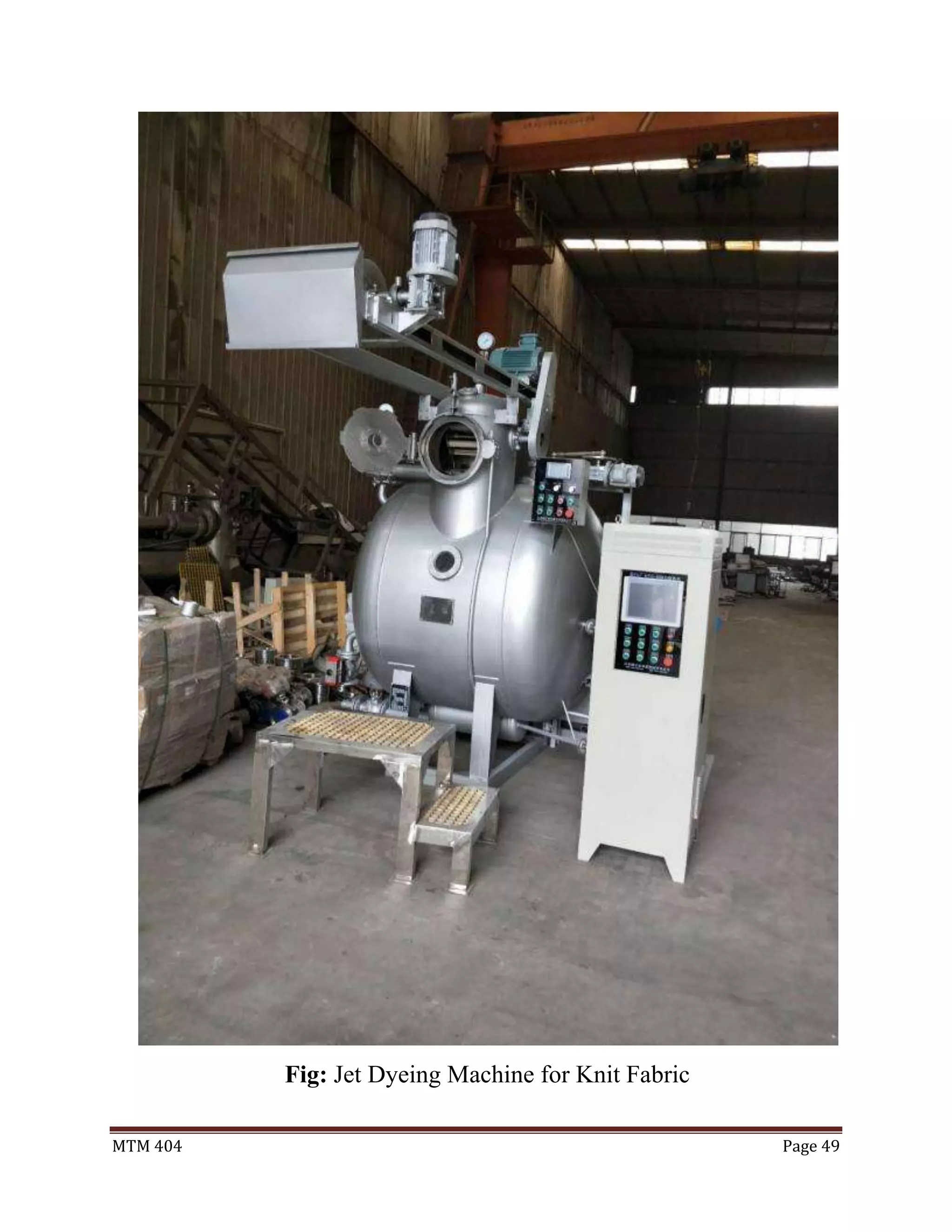 MTM 404 Page 49
Fig: Jet Dyeing Machine for Knit Fabric
 