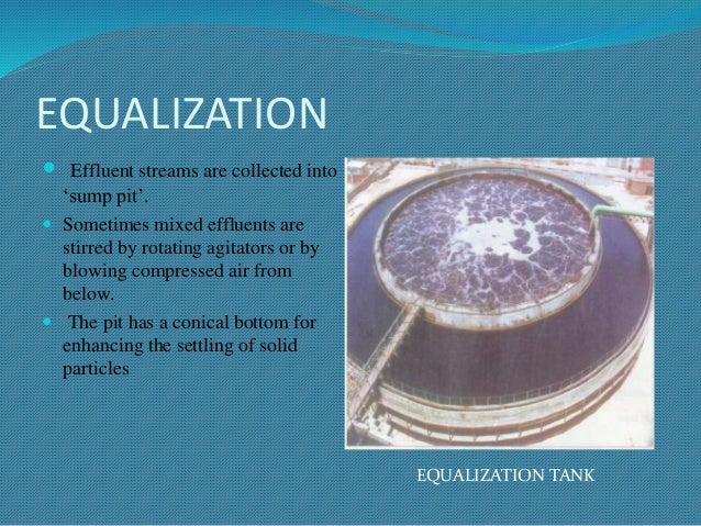 equalization in water treatment