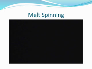 Melt Spinning Process for filament fiber production | PPTX