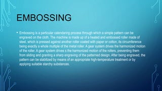 Textile finishes | PPTX