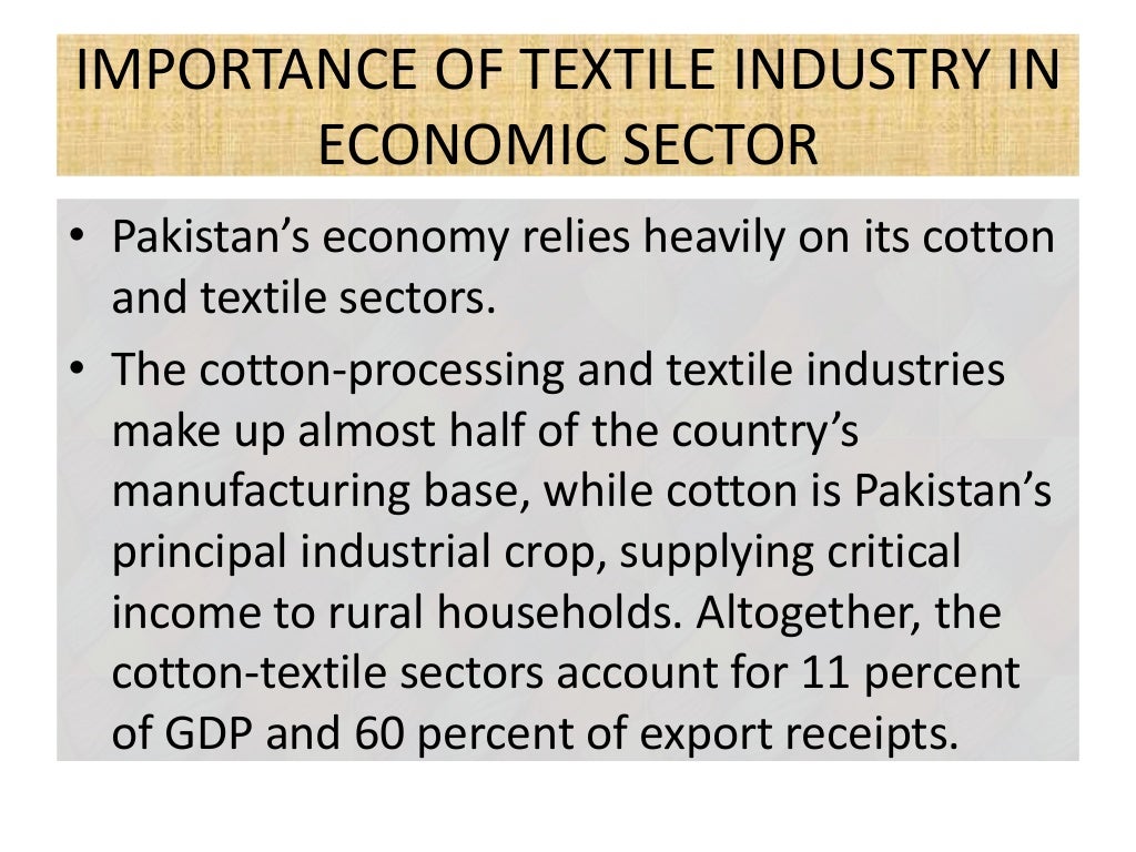 Textile industry of Pakistan