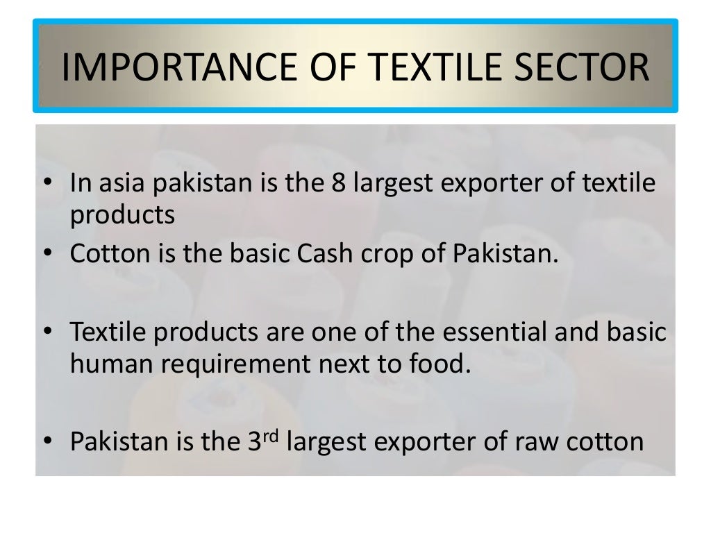 Textile industry of Pakistan
