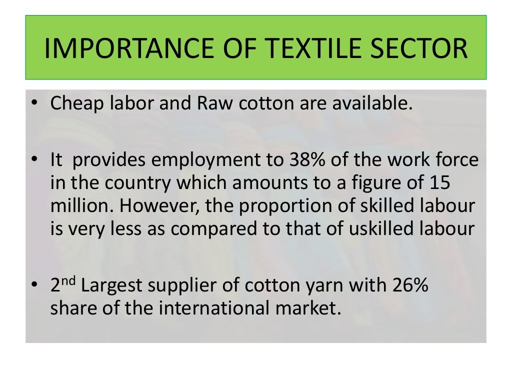 Textile industry of Pakistan