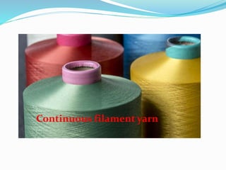 Continuous filament yarn
 