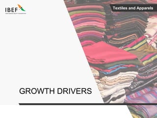 Textiles and Apparels
GROWTH DRIVERS
 