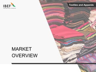 Textiles and Apparels
MARKET
OVERVIEW
 