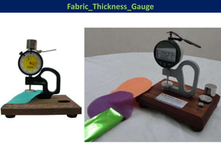 Textile Testing Pin Frame Textile testing instrument | PPTX