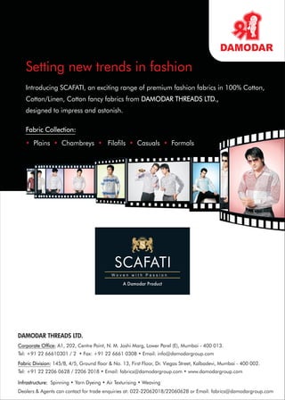 Textile value chain   Vol 1, Issue 1