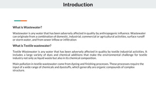 Textile Wastewater Treatment in Bangladesh | PPTX