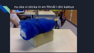 nu ska vi sticka in en filtnål i din kaktus
 