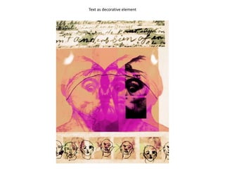 Text as decorative element