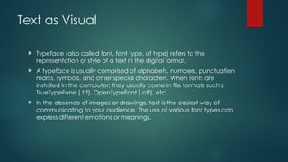 Visual Truetype Media and Information Literacy Text Information and Media.pptx