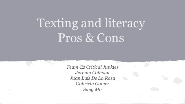 pros and cons of texting communication