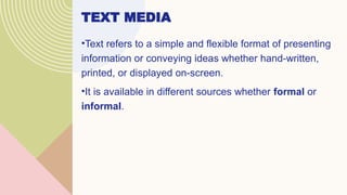 Media Text That Media and Literacy Lesson Text Media .pptx
