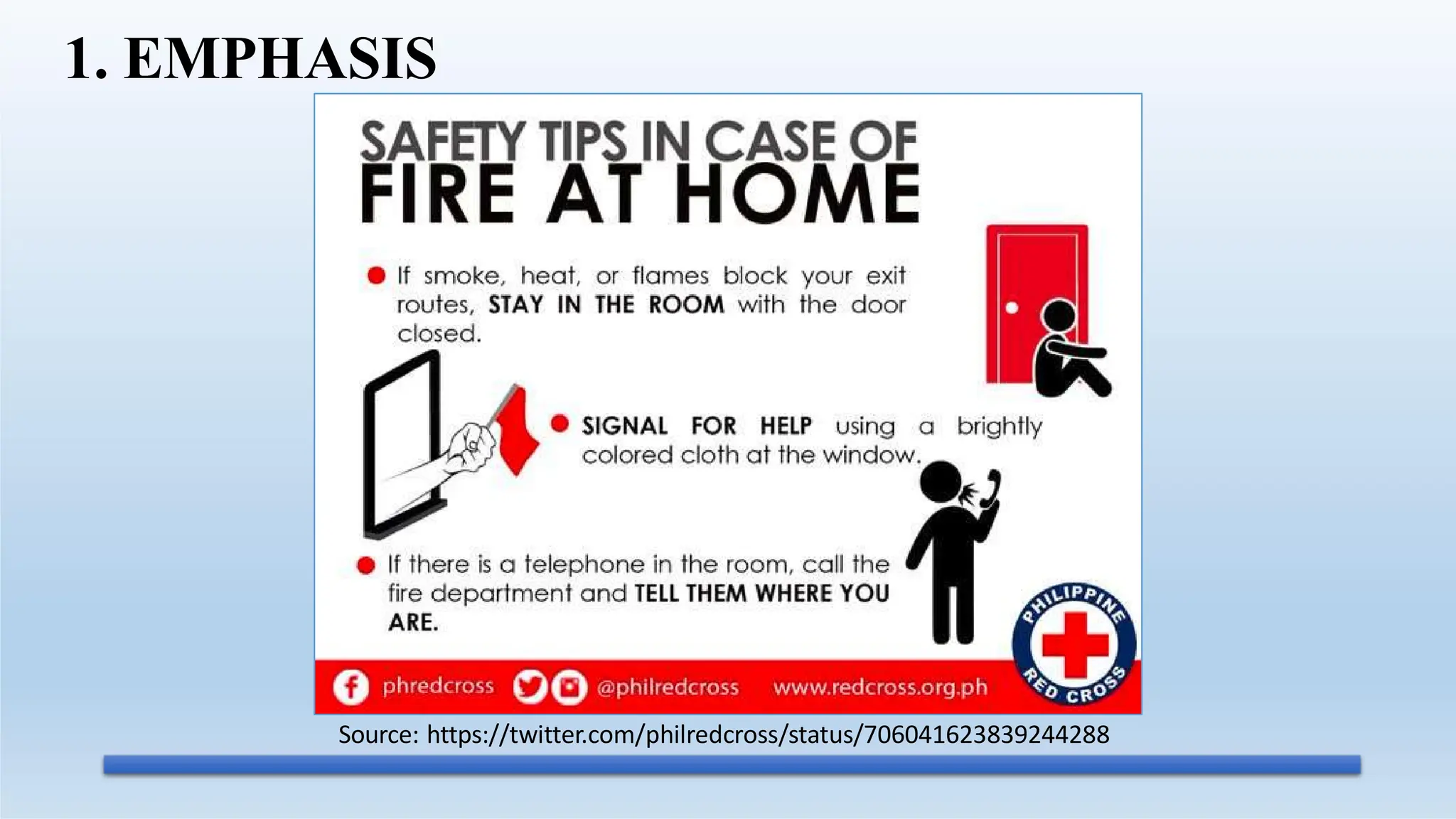 Source: https://twitter.com/philredcross/status/706041623839244288
1. EMPHASIS
 