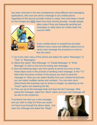 Text messaging 101 | PDF