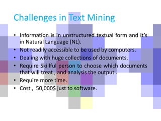 Text mining | PPTX