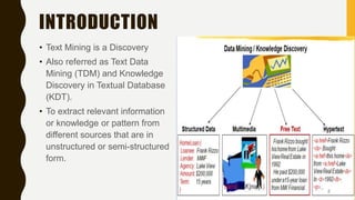 Text mining | PPTX