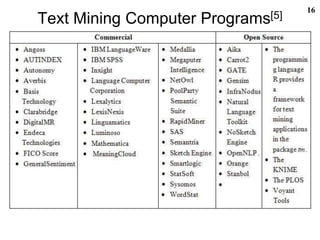 Text mining | PPTX