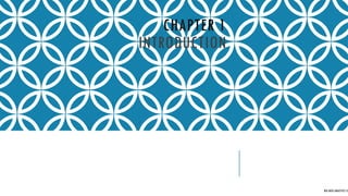 CHAPTER 1
INTRODUCTION
BIG DATA ANALYTICS CE
 