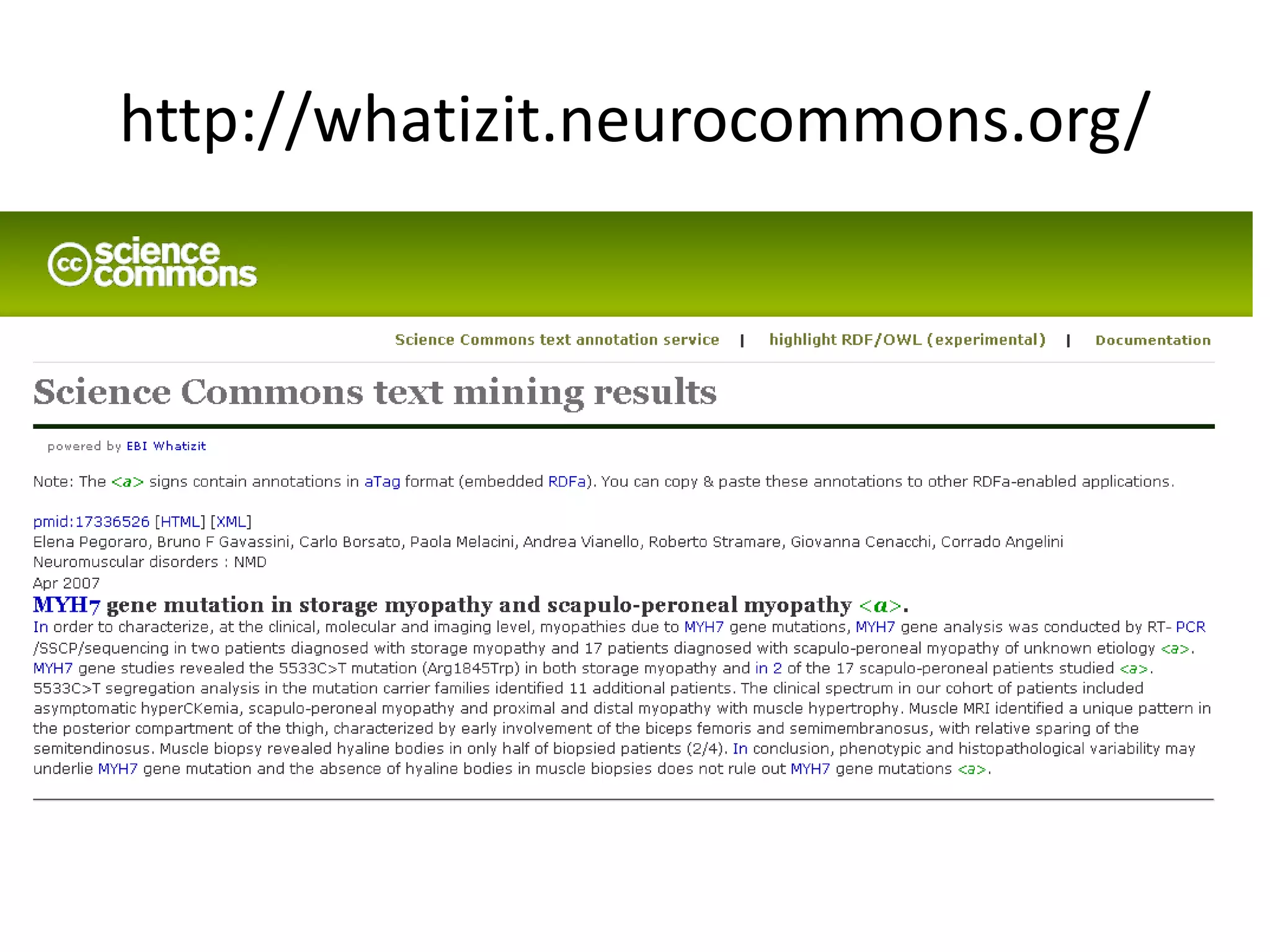 http://whatizit.neurocommons.org/
 