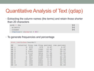 hands on: Text Mining With R | PPTX