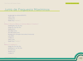 Curso Técnico de Desenho Gráfico                                   Execução de projectos reais




       border-right:1px dotted #00AFF0;
       width:154px;
       outline:none;
       height:26px;/*medida */
}
#menus-1 li:hover a, #menus-1 li a:hover, #menus-1 li a:active {
      padding:8px 0px 0px 0px;
      margin:0px 0px 0px 0px;
      display:block;
      text-align:center;
      text-decoration:none;
      background: url(imagens/menuselecionado.png);
      color:#ffffff;
      z-index:10;
      width:154px;
      height:26px;/*medida */
}
#menus-1 li ul.menus-2 {
      margin:0px 0px 0px 0px;
      padding:1px 1px 0px 0px;
      list-style:none;
      display:none;
      z-index:10;


Cesário Rafael Baía Alves
                                                                                             149
 