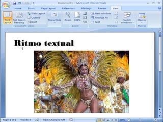 Ritmo textual
 