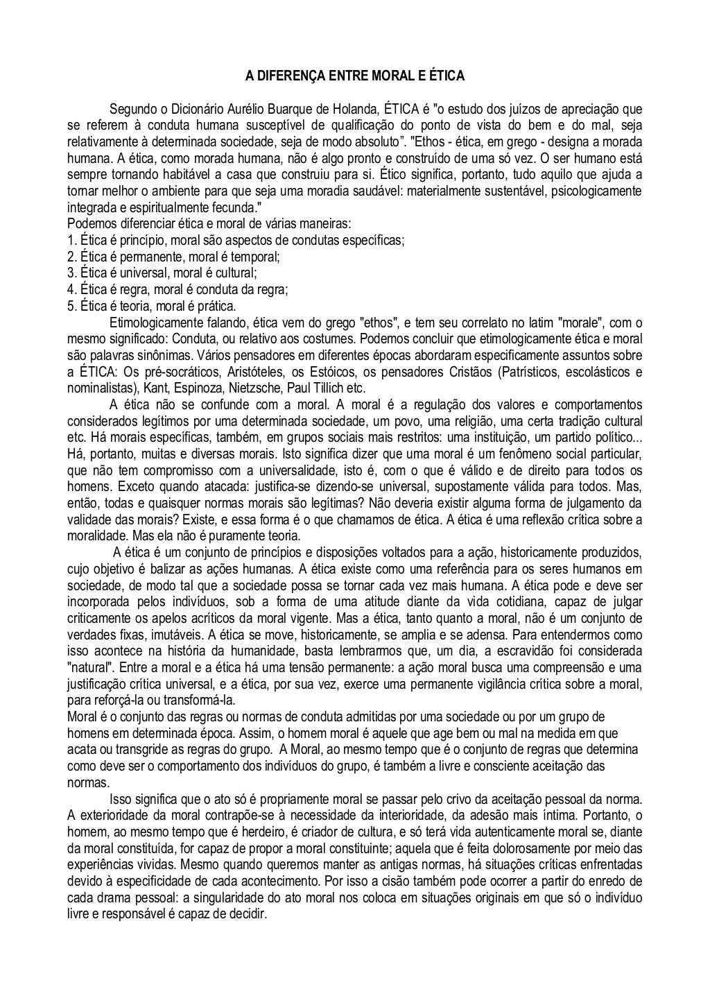 Exercicios Sobre ética E Moral Ensino Fundamental EDUCA Exercicios Sobre ética E Moral Ensino Fundamental EDUCA