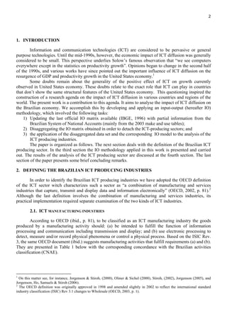 2 
1. INTRODUCTION 
Information and communication technologies (ICT) are considered to be pervasive or general 
purpose te...