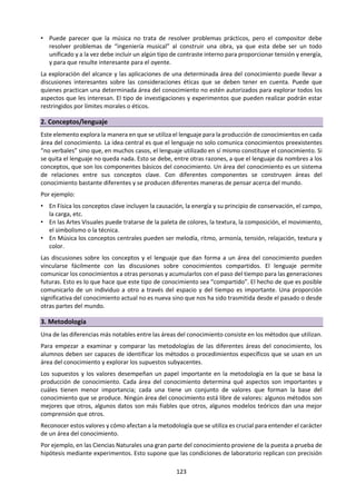 123
c. Algunas ideas sobre cómo escribir…32
1. LA INTRODUCCIÓN
QUÉ INCLUIR QUÉ NO INCLUIR CONSEJOS
•Elemento motivador.
•La(s) pregunta(s) del
conocimiento.
•Los alcances del trabajo
(por ejemplo, en qué
área/s se ha de centrar).
•Definiciones de
términos que
aparecen en el
título.
•Adelantos de la
conclusión a la que
se arribará.
•Comenzar por un ejemplo atractivo o
tal vez por una cita relacionada con el
título, que sea valiosa. Esto incentiva
a leer el trabajo.
•Dejar la redacción de esta sección
para el final.
•Comenzar por el desarrollo.
2. EL CUERPO O DESARROLLO
QUÉ INCLUIR QUÉ NO INCLUIR CONSEJOS
•Si es necesario y solo si se
va a utilizar en la
argumentación,
definiciones de términos
que aparecen en el título.
•Posibles respuestas a la(s)
pregunta(s) de
conocimiento.
•Argumentos y contra
argumentos para cada
respuesta.
•Ejemplos y contra
ejemplos.
•Generalizaciones
infundadas.
•Argumentos
falaces.
•Afirmaciones
basadas en el
principio de
autoridad.
•Ejemplos
hipotéticos o con
errores factuales.
•Antes de redactar esta sección, no
olviden realizar un esquema de los
contenidos.
•El trabajo debe expresar las
opiniones de su autor. Se debe evitar,
por lo tanto, que el ensayo sea una
mera repetición de ideas de filósofos
o pensadores.
•Si se incluyen citas textuales o se
recurre a textos, hay que incluir en el
texto la cita bibliográfica de donde se
extrajo la información. No es
suficiente colocarla al final en la
bibliografía.
Un buen ensayo argumentativo debe evaluar más de una posible respuesta u opinión acerca de lo planteado
en el título. De manera que en el esquema se deben incluir esas respuestas posibles, con sus respectivos
argumentos, contra argumentos, ejemplos y contra ejemplos.
3. LAS CONCLUSIONES
QUÉ INCLUIR QUÉ NO INCLUIR CONSEJOS
•Se debe realizar la síntesis
de lo solicitado en el título.
•La respuesta a la pregunta
del conocimiento planteada.
•Posibles temas que quedan
abiertos y que no fueron
abordados por no ser
centrales para el tema del
ensayo.
•Nuevas
argumentaciones.
•Nuevos ejemplos.
•Para asegurar la coherencia entre la
introducción y la conclusión, una vez
concluido el trabajo, conviene leer
una después de la otra (es decir,
saltear el desarrollo). La conclusión
debería proporcionar una respuesta
clara y coherente a la pregunta del
conocimiento planteada en la
introducción.
32
Adaptado de Salatino, G. (sf) El Ensayo Argumentativo (ppt). Buenos Aires. Material proporcionado por la autora
 