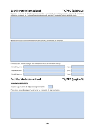 243
n. ¿Qué te parece el diálogo final entre Christof y Truman? ¿Tiene algo que ver con lo que hemos visto
de Nietzsche y la Verdad? ¿Le pondrías otro final a la película? ¿Cuál y por qué?
REFERENCIAS:
Equipo Pedagógico Agora (2009) Cine y valores /El show de Truman. Recuperada el 23 de agosto de 2013
en http://equipoagora.es/Cine-y-valores/El-show-de-Truman.htm
Moreno Calderón, J. (2004) El sentido de la vida. Actividad interdisciplinar de cineforum. Recuperada el
23 de agosto de 2013 en http://www.slideshare.net/alfonsomendiz/el-show-de-truman-13162702
Muñoz, Manuel (2009) El Show de Truman. Madrid. Recuperada el 23 de agosto de 2013 en
http://didacticine.blogspot.com/2009/11/el-show-de-truman.html
Prat, O. (sf) Guía The Truman Show. Baketik, Centro por la paz de Arantzazu. Recuperada el 23 de agosto
de 2013 en http://www.baketik.org/phocadownload/el%20show%20de%20truman.pdf
Tojohego (sf) Educando la fe a través del cine. Guía didáctica: el show de Truman. Recuperada el 23 de
agosto de 2013 en http://www.tojohego.es/fichas.htm
Wikipedia (2013) The Truman Show. Recuperada el 23 de agosto de 2013 en
http://es.wikipedia.org/wiki/The_Truman_Show
18. Elige otra película y elabora una guía de análisis similar a la aquí presentada para The Truman Show.
Ten en cuenta:
a. Ficha técnica
b. Sinopsis
c. Cuestionario para el análisis (Mirada sobre la película y desde los diferentes elementos de
Teoría del Conocimiento, particularmente la Verdad)
d. Referencias.
 