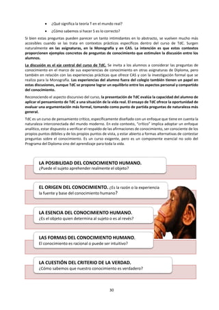 30
9. Se comenta el trabajo realizado, algunas cartas descartadas y las definiciones con las que se
han quedado. ¿Las cartas con las que se han quedado son de las impresas en estas páginas, o hay
cartas propuestas por nuestros compañeros? ¿satisfechos con las cartas que se eligieron? ¿se
deberían agregar detalles de otras cartas? ¿cuáles?
4
♠
5
♠
6
♠
Consiste, para el
caso del hombre,
en su actividad
relativa al entorno
que le permite
existir y mantenerse
y desarrollarse
en su existencia.
Es captar o
procesar información
acerca de lo que
lo rodea. El
caso específico
humano incluye
lo social y cultural.
Conocer, y su producto el
conocimiento, va ligado a
una evidencia que consiste en
la creencia basada en
la experiencia y la memoria y
es algo común en la evolución
de los seres naturales
concebidos como sistemas, a
partir de los animales
superiores.
♠
4
♠
5
♠
6
7
♠
8
♠
9
♠
Está constituido
por creencias u
opiniones
verdaderas y
justificadas
(Platón)
Se caracteriza como
necesariamente verdadero, y
como fundado
en principios no hipotéticos.
Estos principios sólo pueden
alcanzarse mediante la
facultad dialéctica, que debe
"abrirse paso, como en una
batalla, a través de todas las
objeciones" (Platón)
Es un conjunto de
creencias
suficientemente
justificadas.
♠
7
♠
8
♠
9
10
♠
J
♠
Q
♠
♠
10
♠
J
♠
Q
 