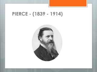 PIERCE - (1839 - 1914)
 