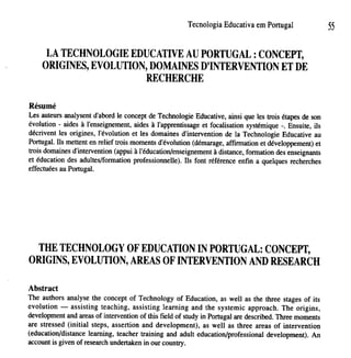 Texto apoio de te em portugal