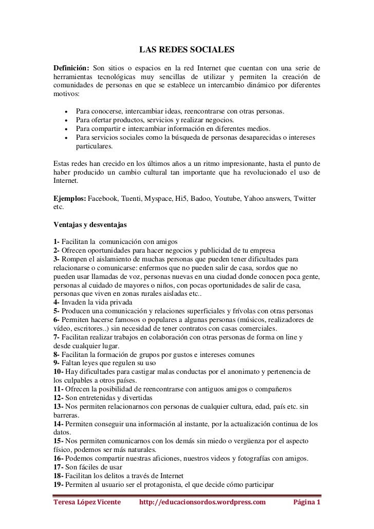 Texto argumentativo, redes sociales